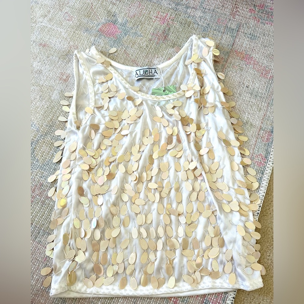 Aloha Embellished Tank Top